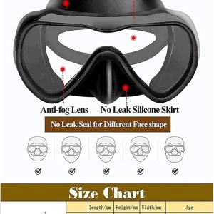 Diving Mask, Snorkeling Mask with Latest Dry Top B