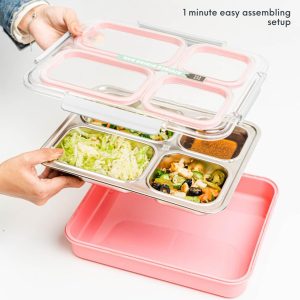 Best Quality Stainless Steel Lunch Box with Free B